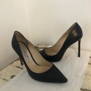 Jimmy Choo Romy 100mm Leather Pumps